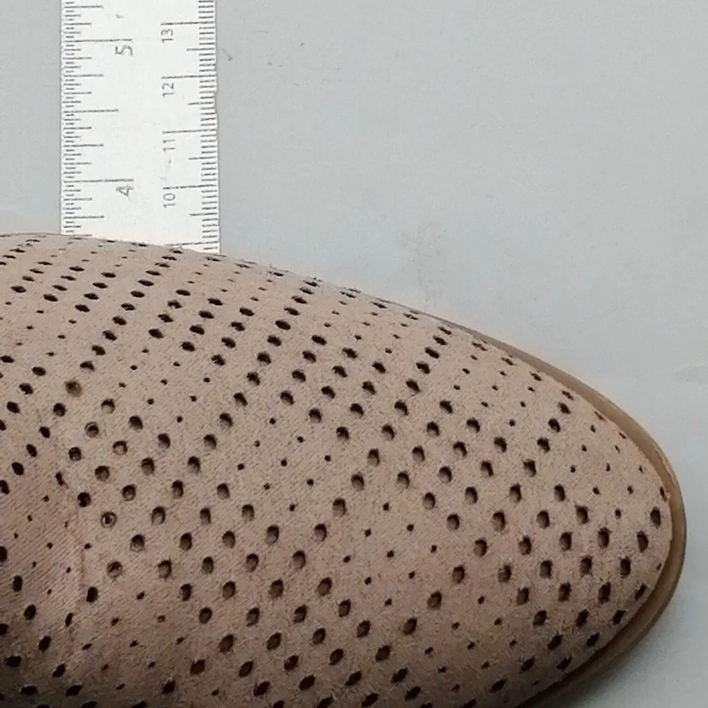 BKE Shoes Womens Lolita Brown‎ 9.5 Ankle Boots Perforated Back Zip Pointed Toe